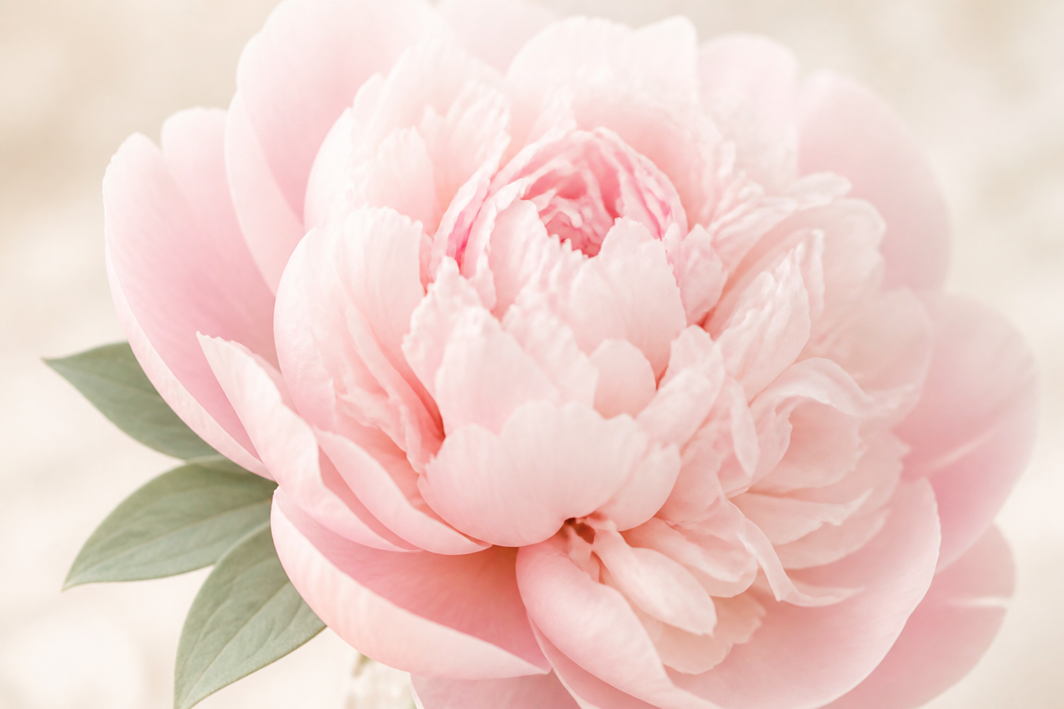 Soft pink and cream peonies